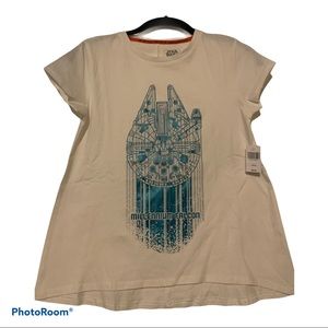 Girls Disney Star Wars Millennium falcon tee